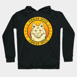 Finnish Spitz Dog Portrait Hoodie